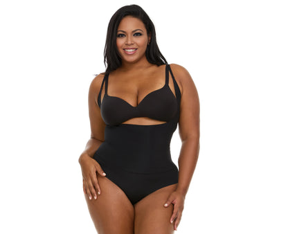 Open-Bust Thong Bodysuit (Wear Your Own Bra)