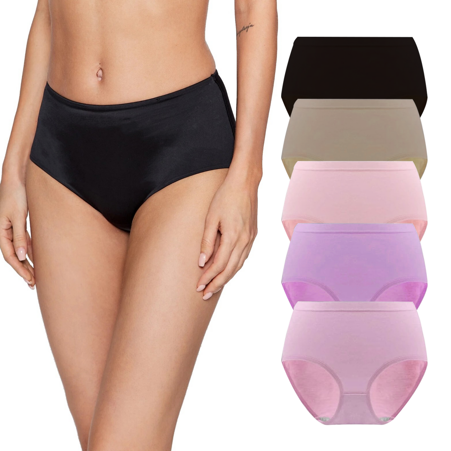 Baby Phat Women's Panties Seamless Brief 5 Pack