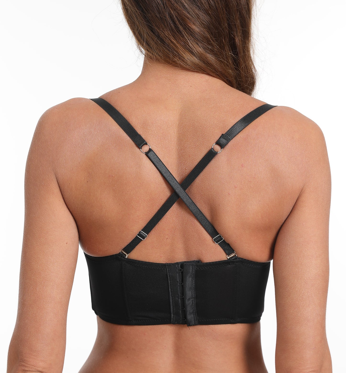 Sexy Push-Up Bra - Buckle Rhinestone Straps