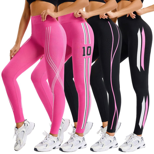 High Waisted Leggings (4 Pack)