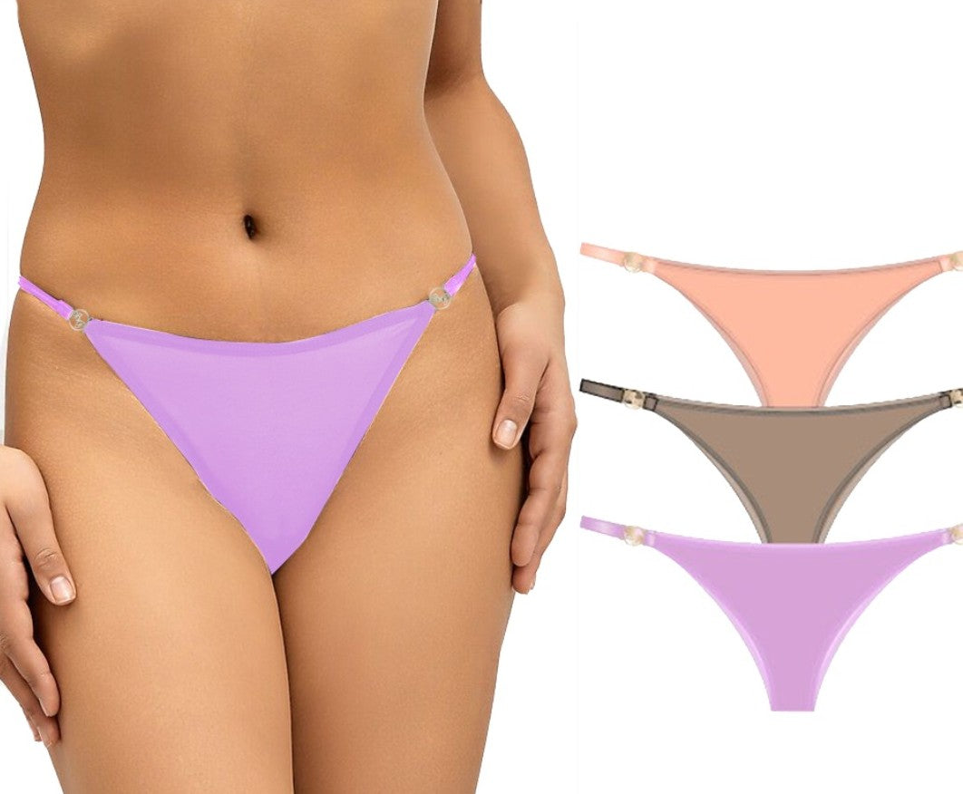 Baby Phat Women's Panties Seamless Brazilian 3 Pack
