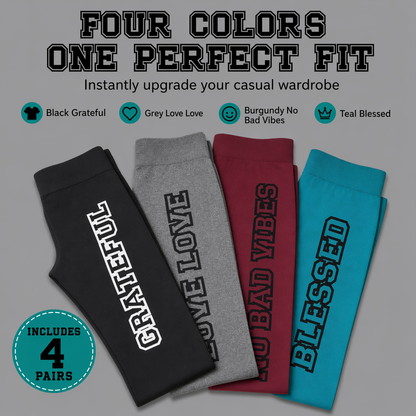High Waisted Leggings(4 Pack)