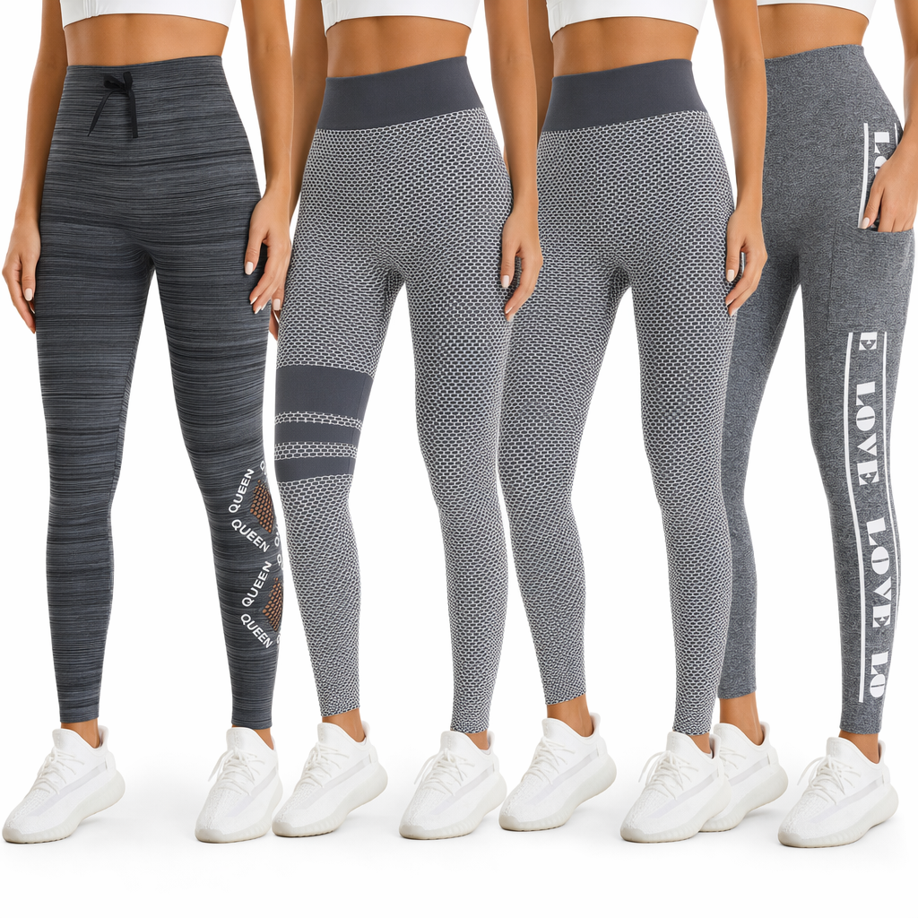 High Waisted Leggings (4 Pack)