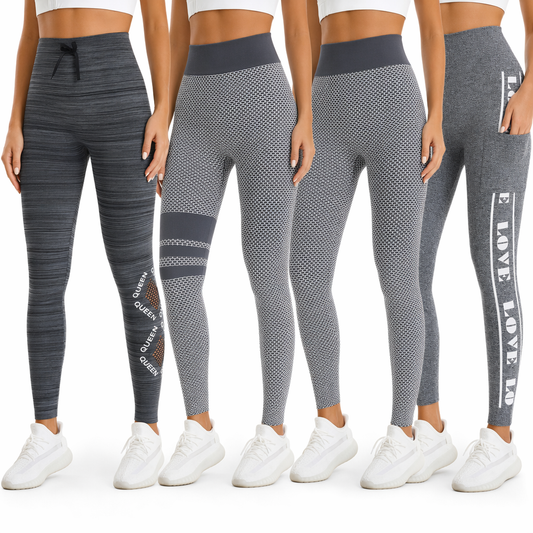 High Waisted Leggings (4 Pack)