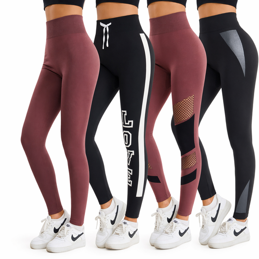 High Waisted Leggings(4 Pack)